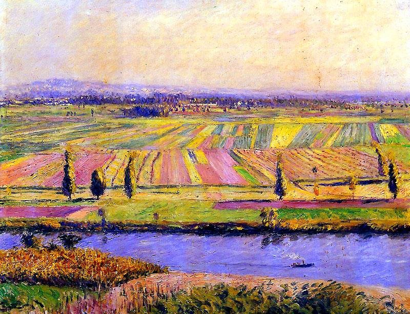 Gennevilliers Ovası by Gustave Caillebotte