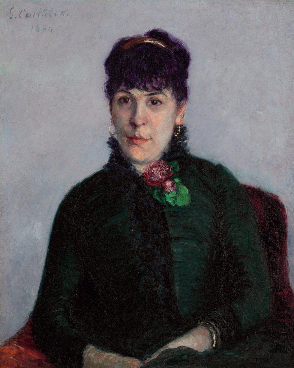 Gül olan kadın by Gustave Caillebotte