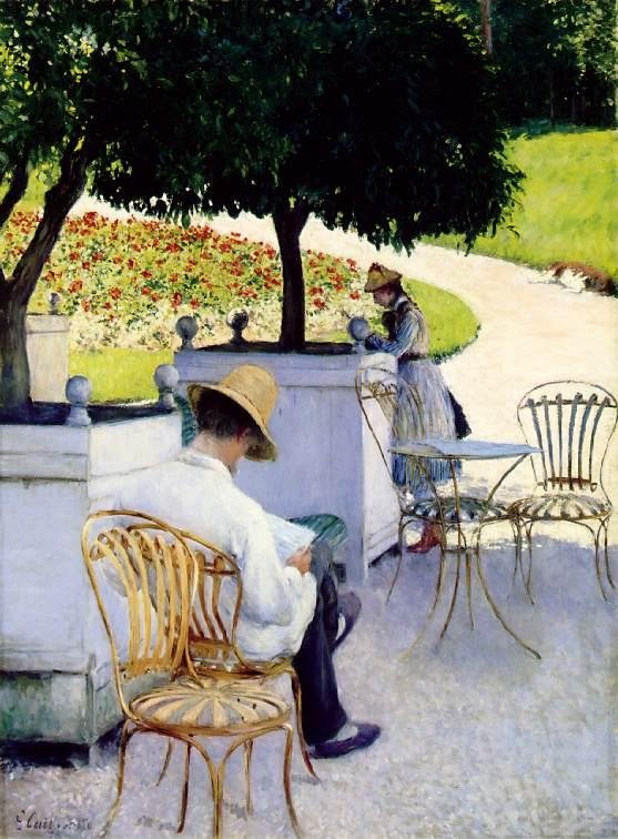 portakal ağaçları by Gustave Caillebotte