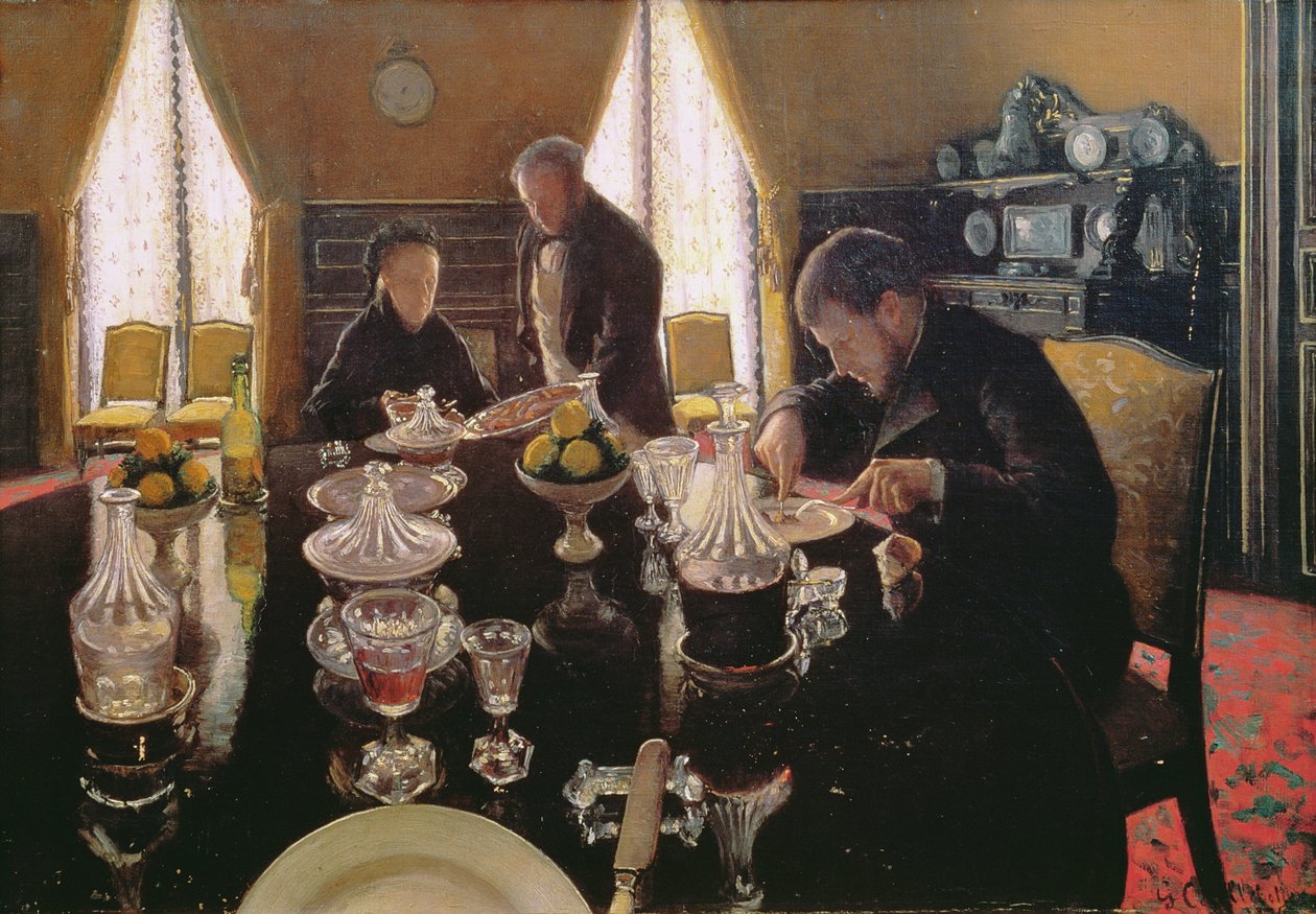 Öğle yemeği, 1876 by Gustave Caillebotte