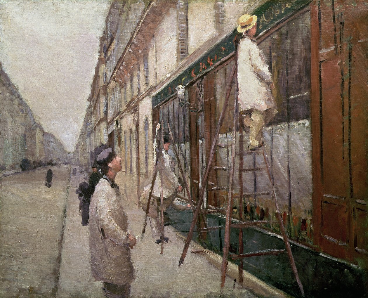 Ressamlar İçin Çalışma, 1877 by Gustave Caillebotte