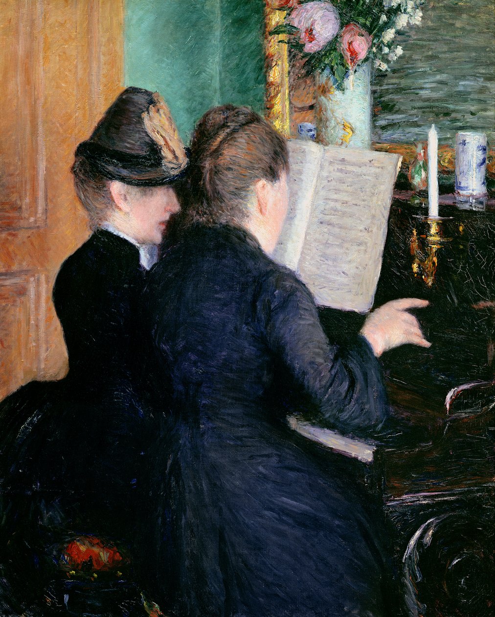 Piyano Dersi, 1881 by Gustave Caillebotte