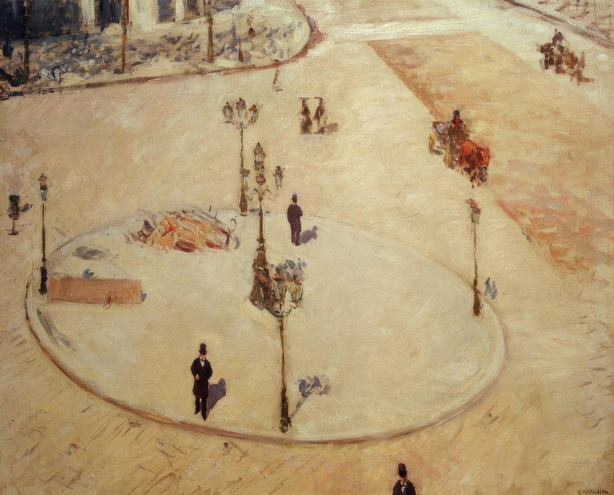 Bir sığınak, Boulevard Haussmann by Gustave Caillebotte