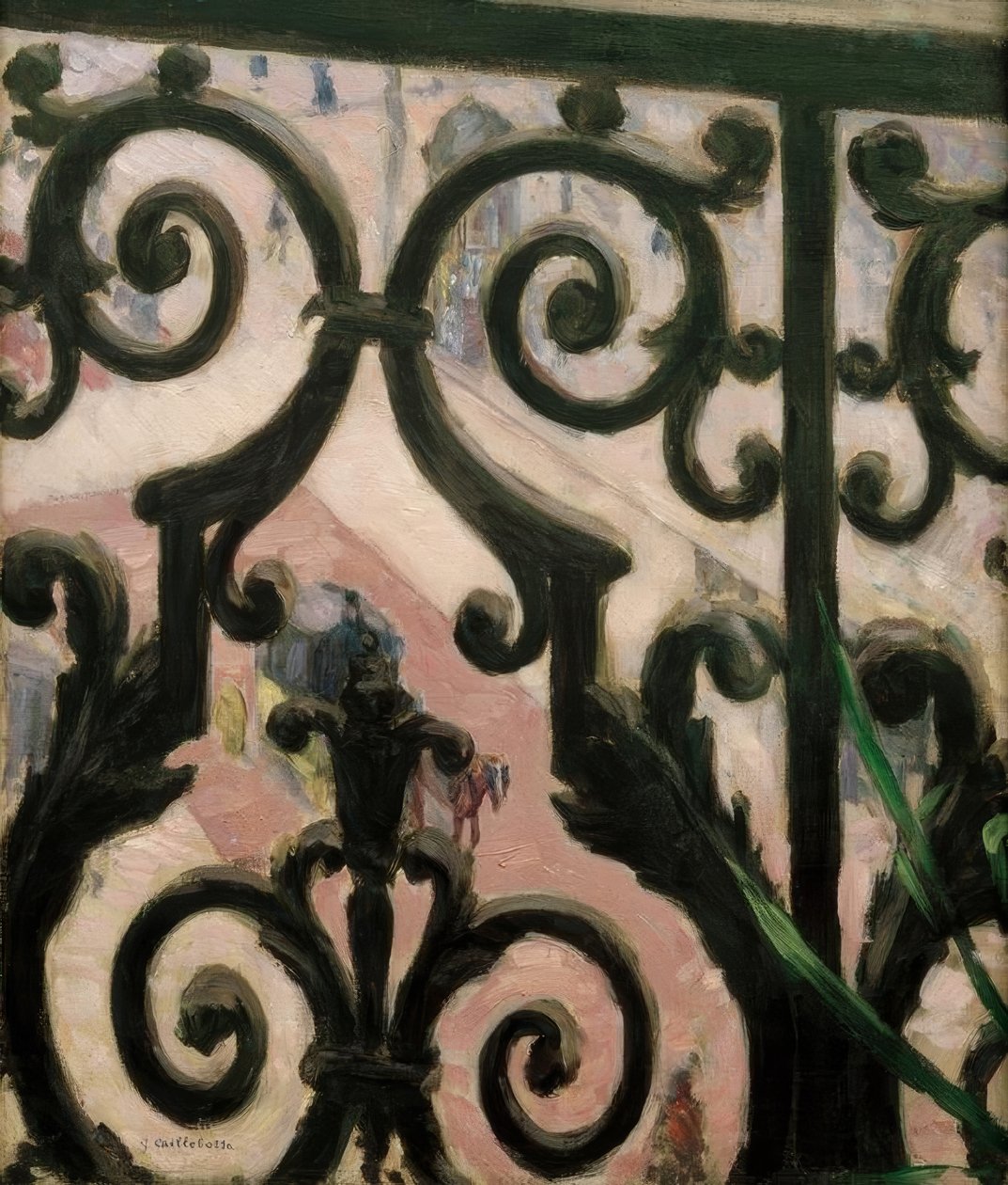 Balkondan çekilmiş görüntü by Gustave Caillebotte