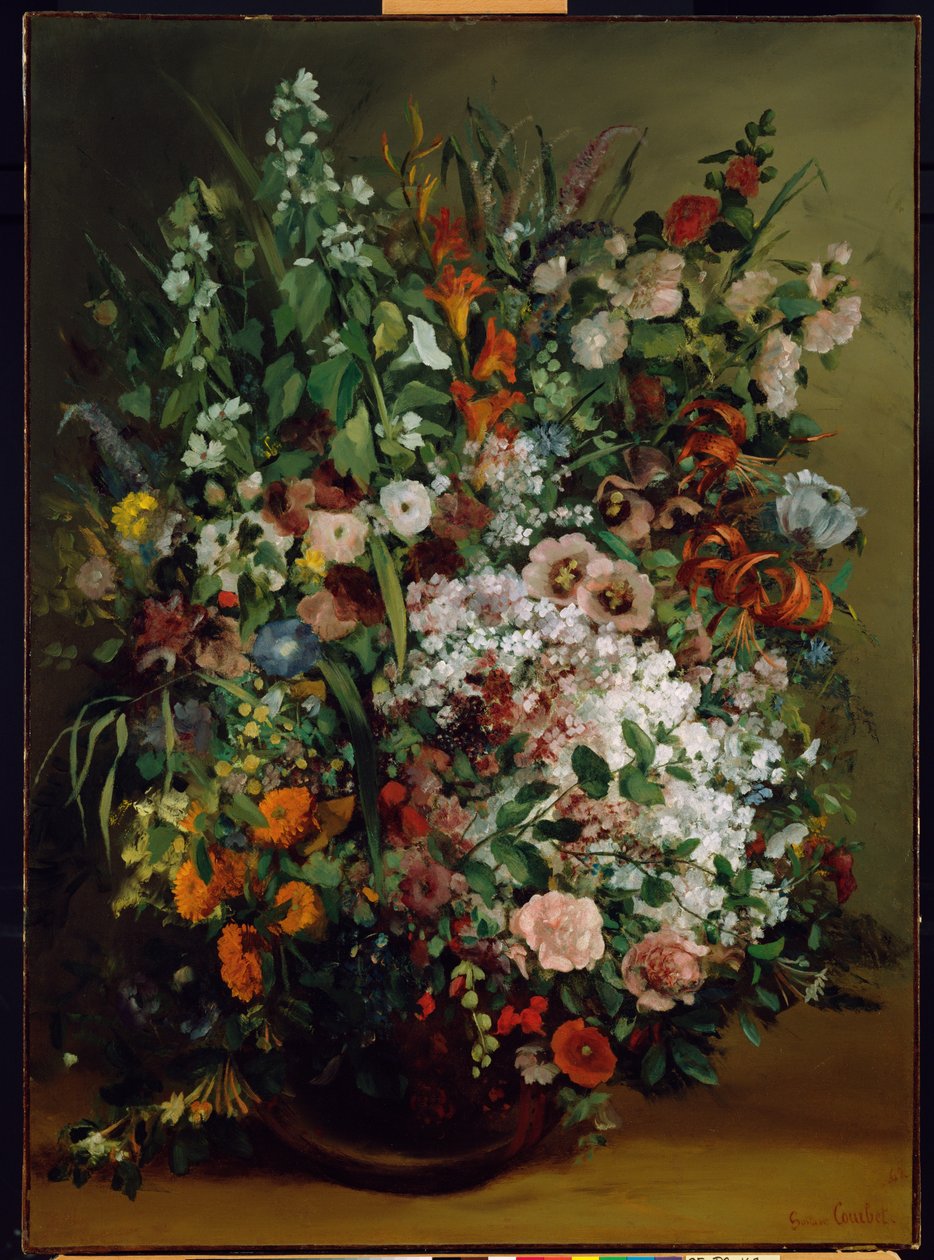 Vazoda Çiçek Buketi by Gustave Courbet