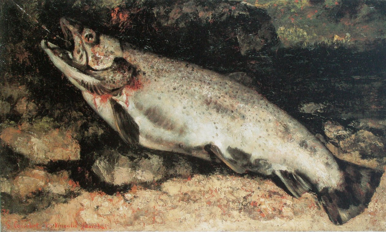 alabalık by Gustave Courbet