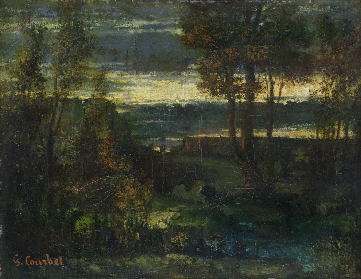 Akşam Manzarası by Gustave Courbet