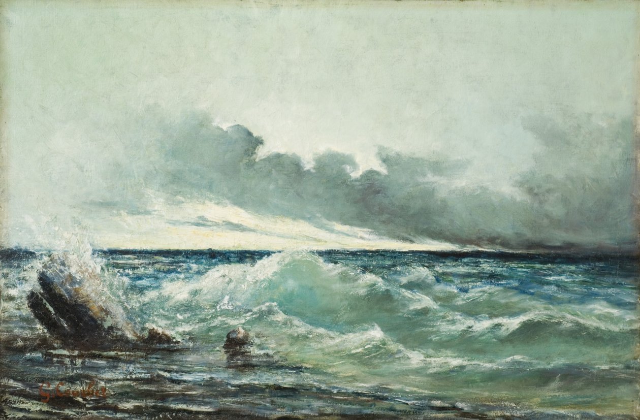 dalga by Gustave Courbet