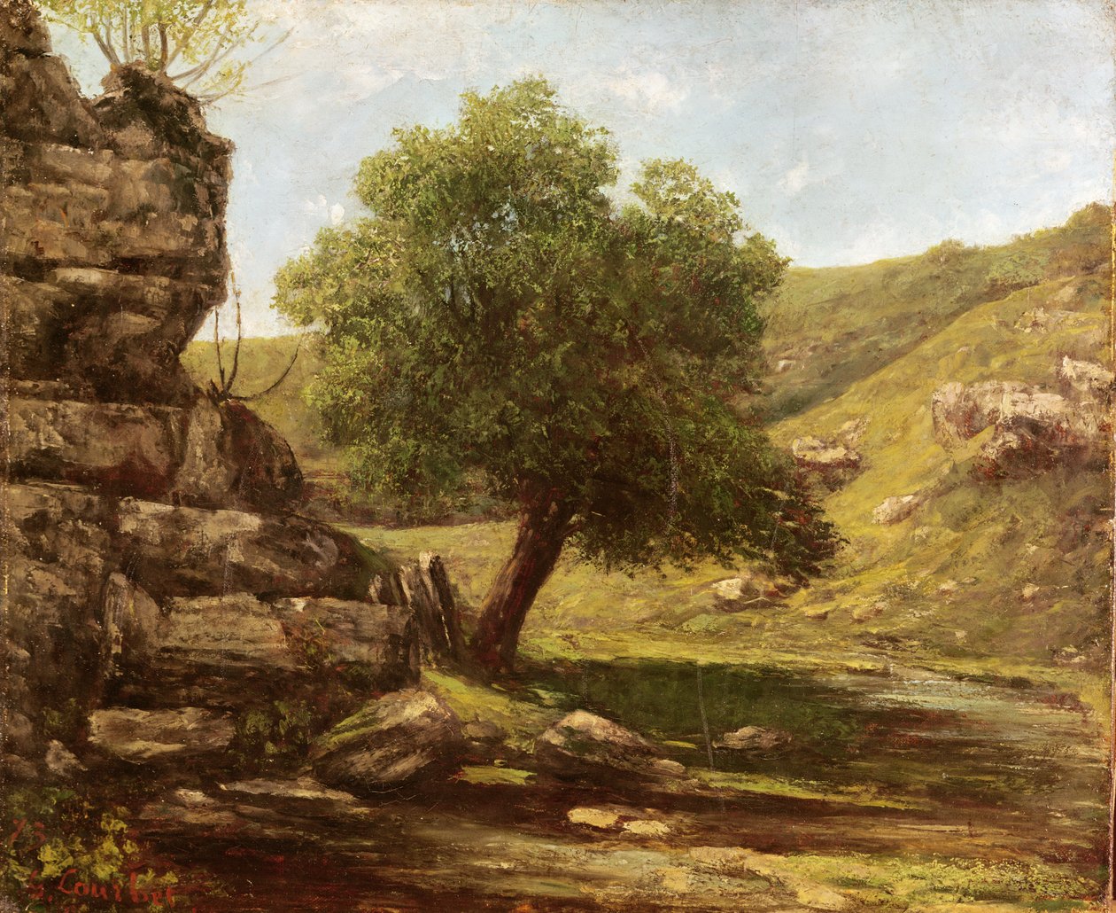 Manzara, 1873 by Gustave Courbet