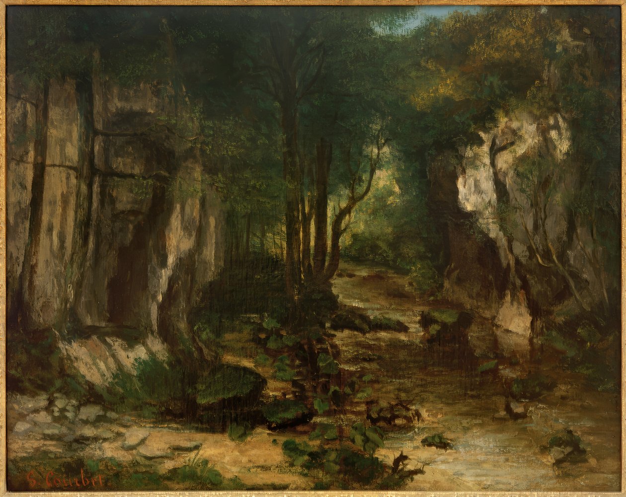 Ruisseau du Puits-Noir by Gustave Courbet