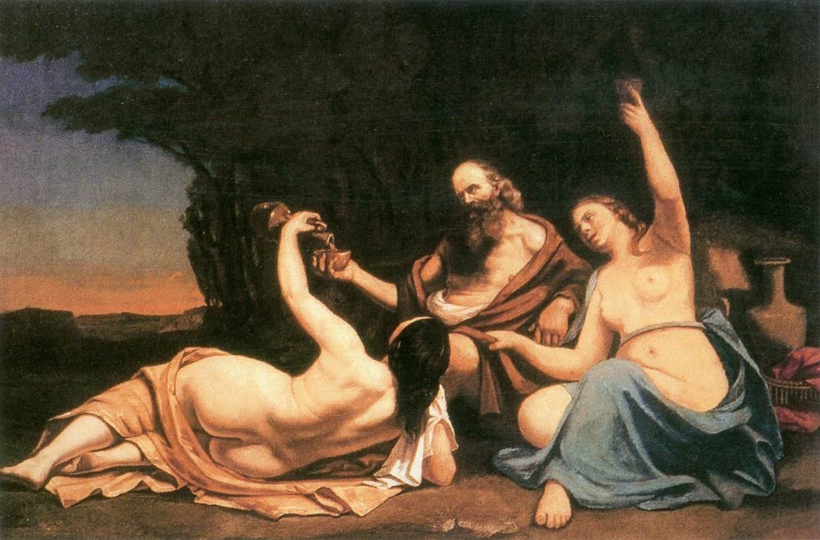 Lût ve Kızları by Gustave Courbet