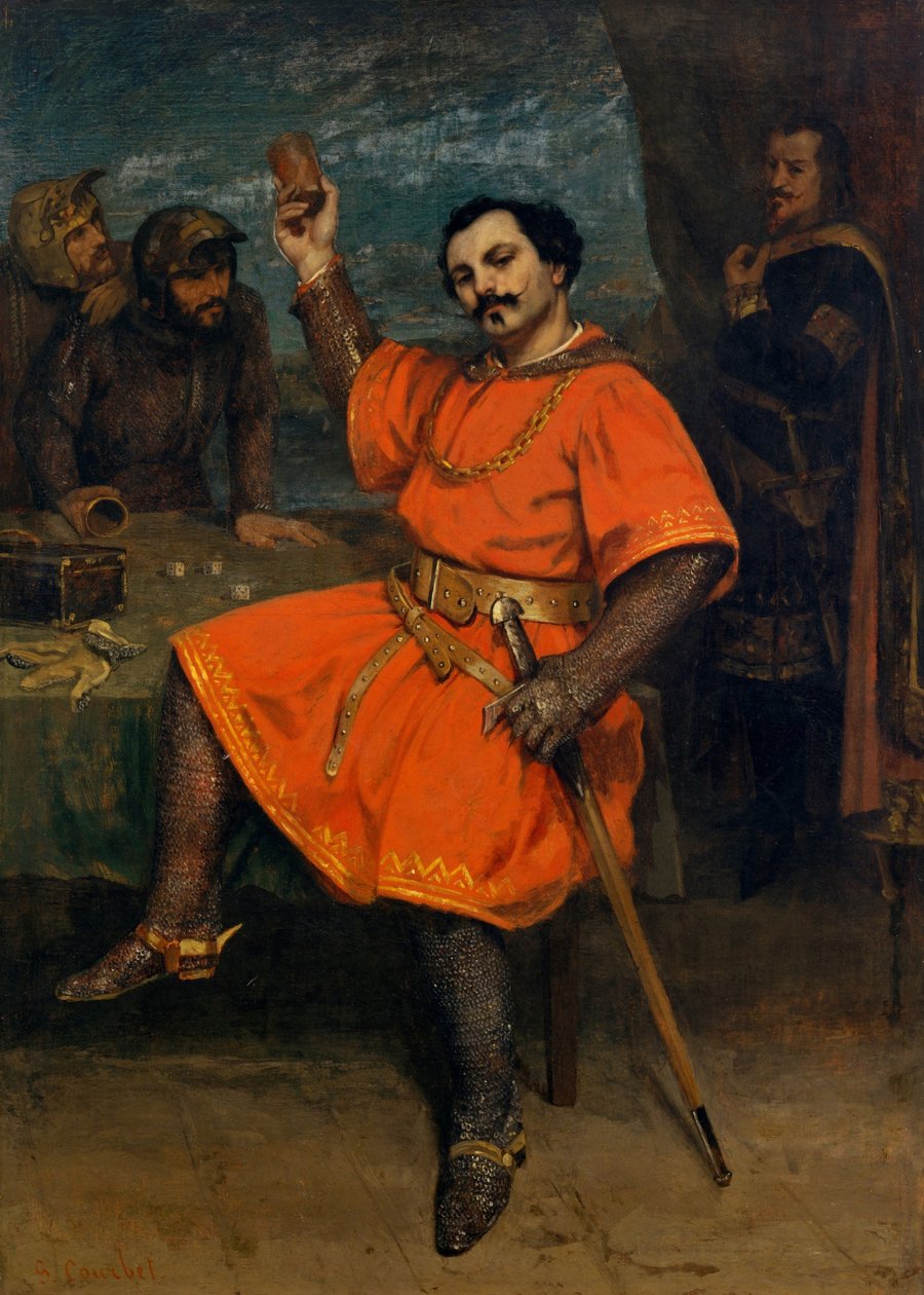 Louis Guéymard Robert le Diable olarak by Gustave Courbet