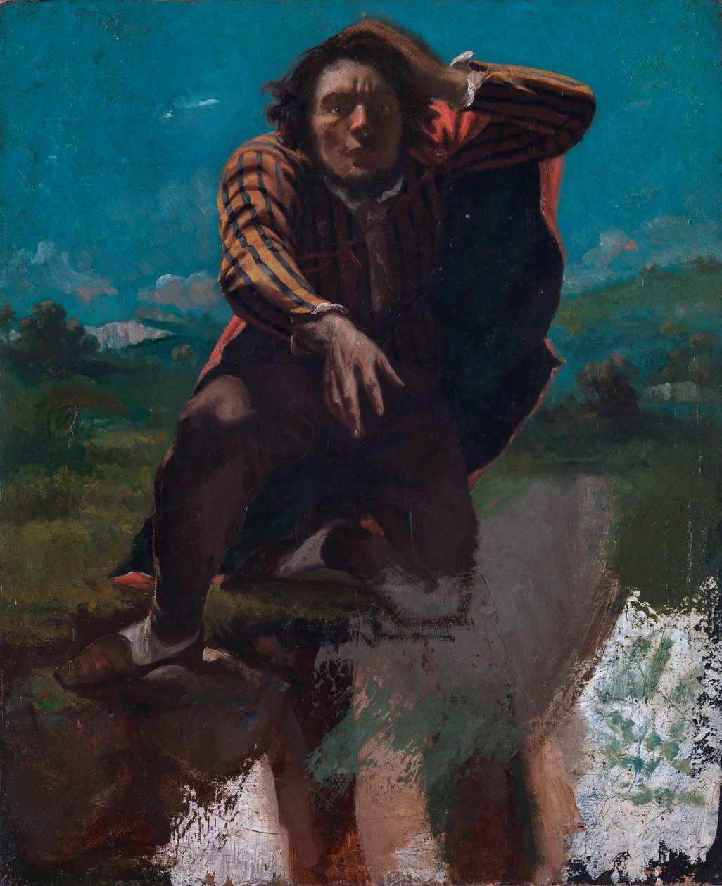 Uçurumun kenarında by Gustave Courbet