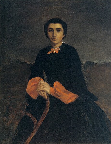 Bir Kadının Portresi by Gustave Courbet
