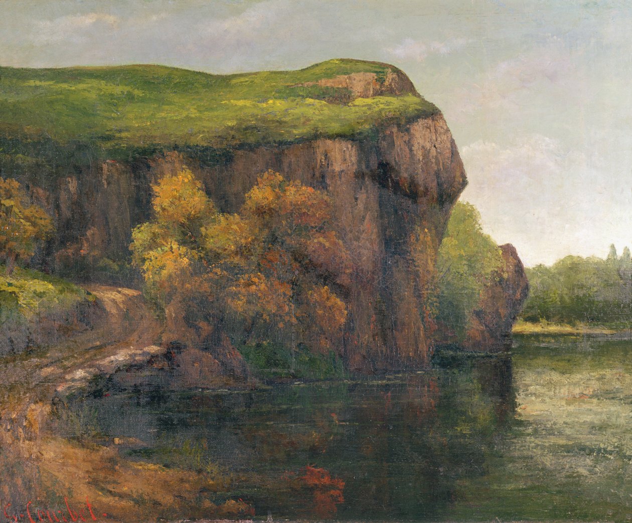 Taşli tepeler by Gustave Courbet