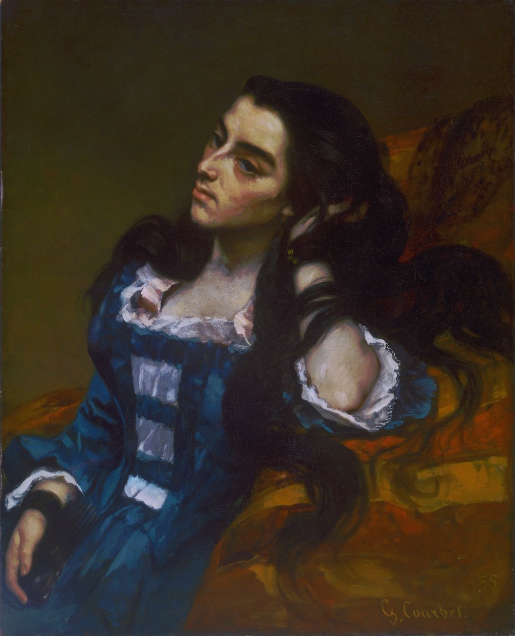 İspanyol Kadın by Gustave Courbet
