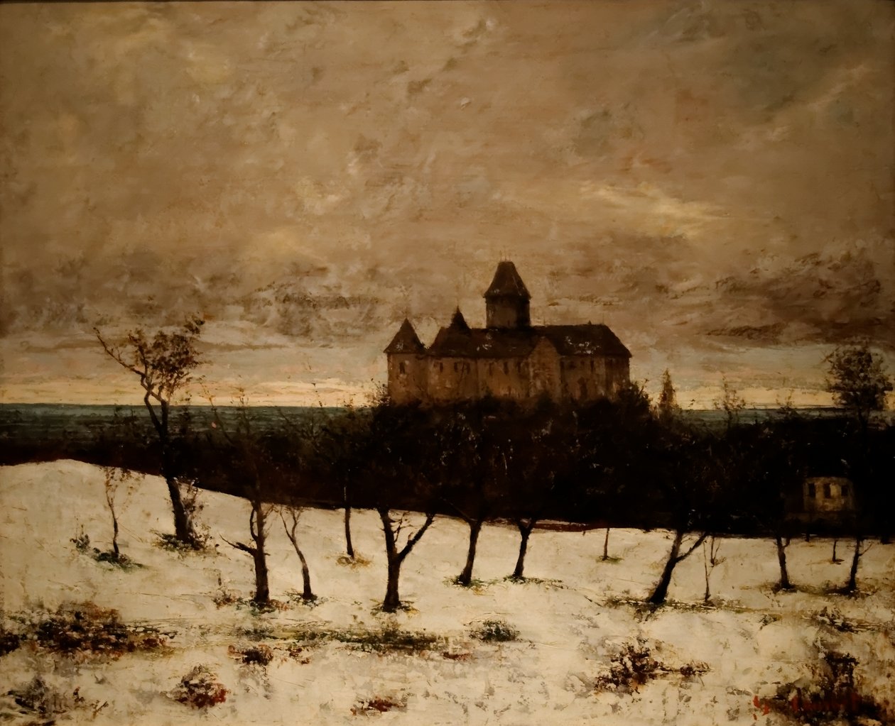 Blonay Kalesi by Gustave Courbet