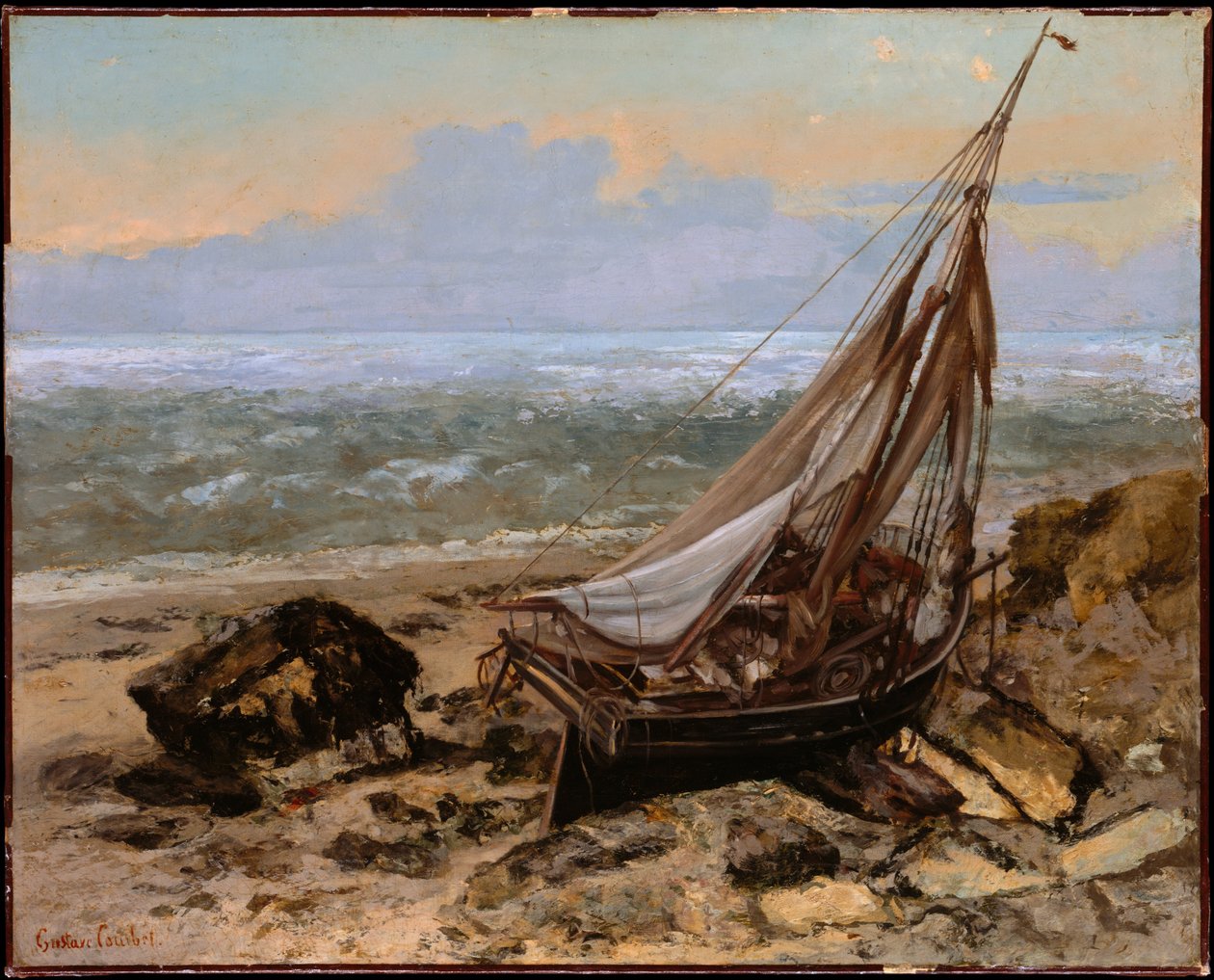 Balıkçı Teknesi by Gustave Courbet