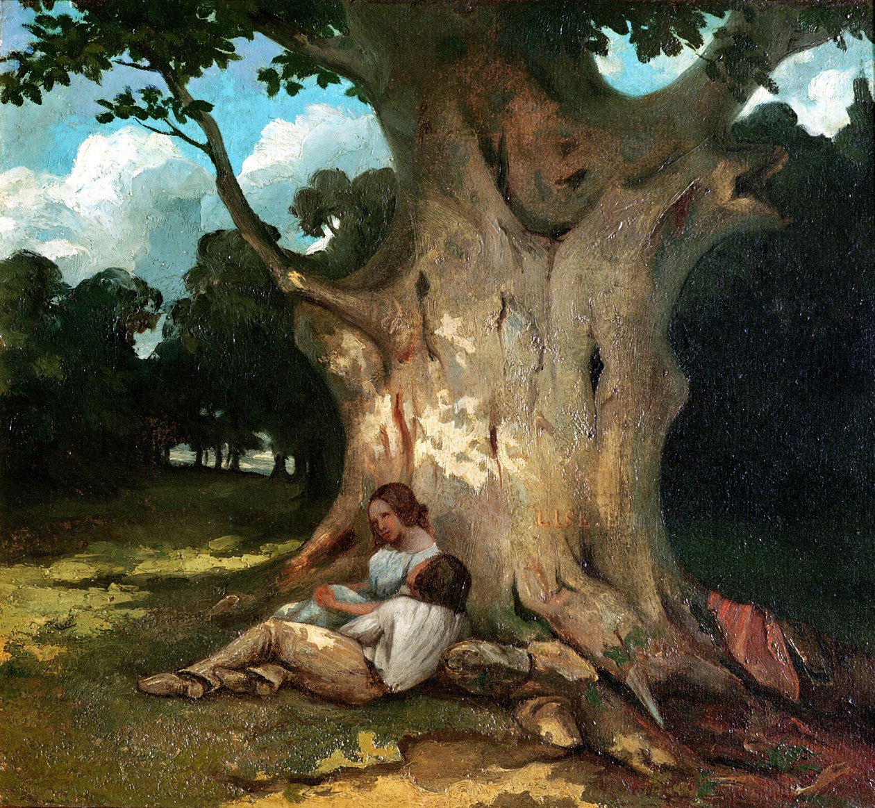 Büyük Meşe by Gustave Courbet