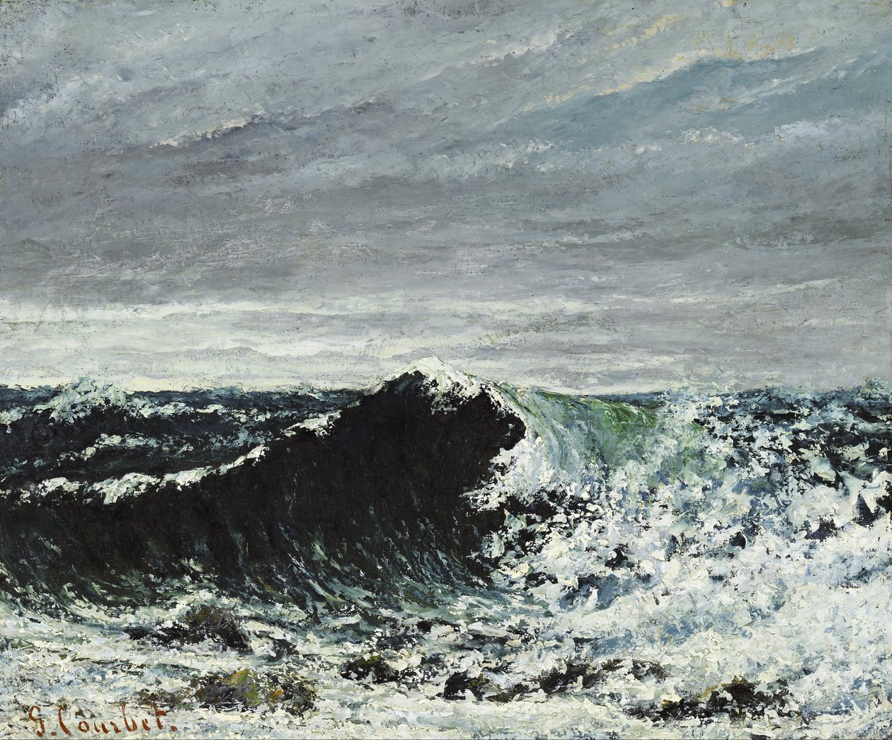 Dalga by Gustave Courbet