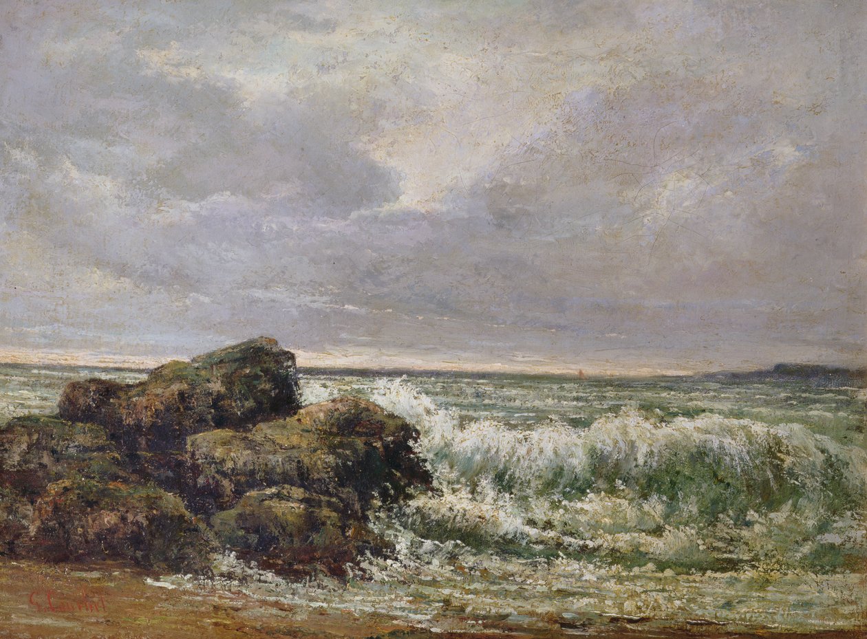 Dalga, 1869 by Gustave Courbet