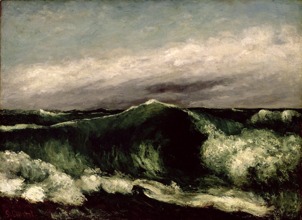 Dalga, 1869 by Gustave Courbet