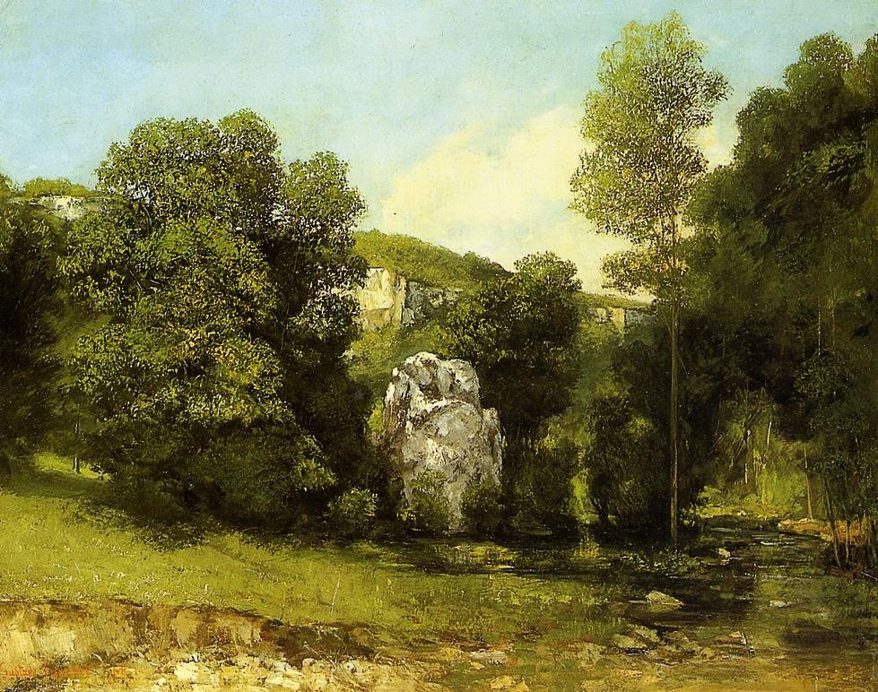 Bremen su akışı by Gustave Courbet