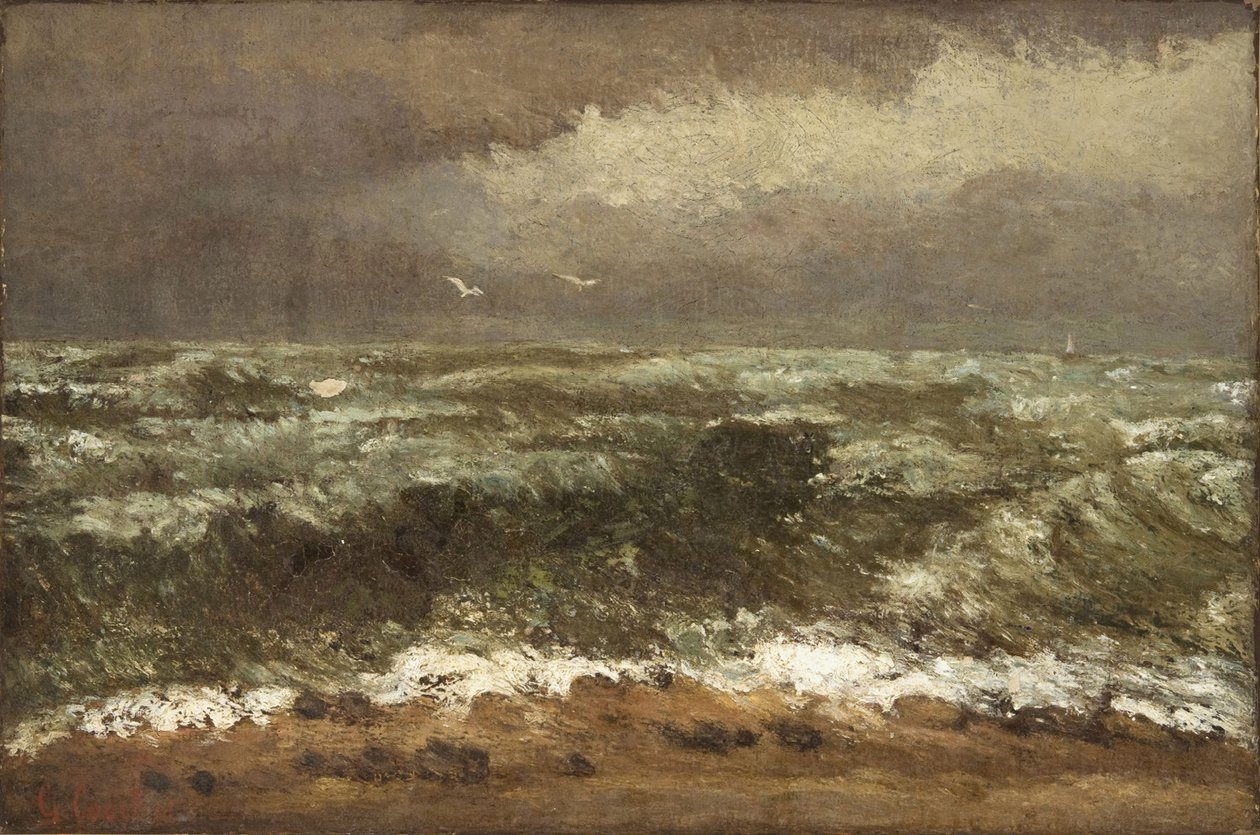 Dalgalar by Gustave Courbet
