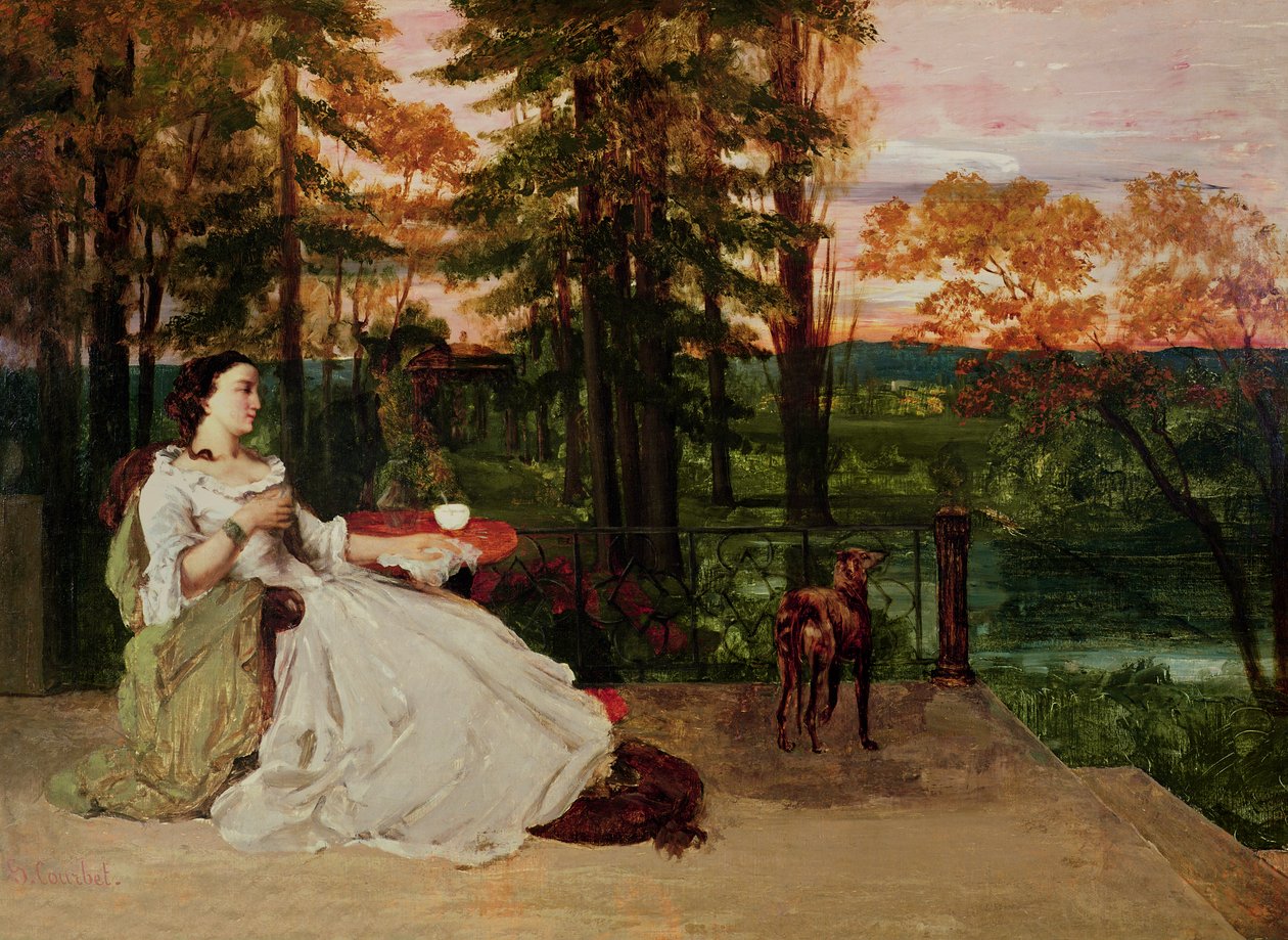 Frankfurtlu Kadın, 1858 by Gustave Courbet