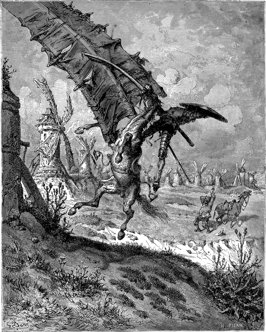 Yel Değirmenleriyle Macera by Gustave Dore