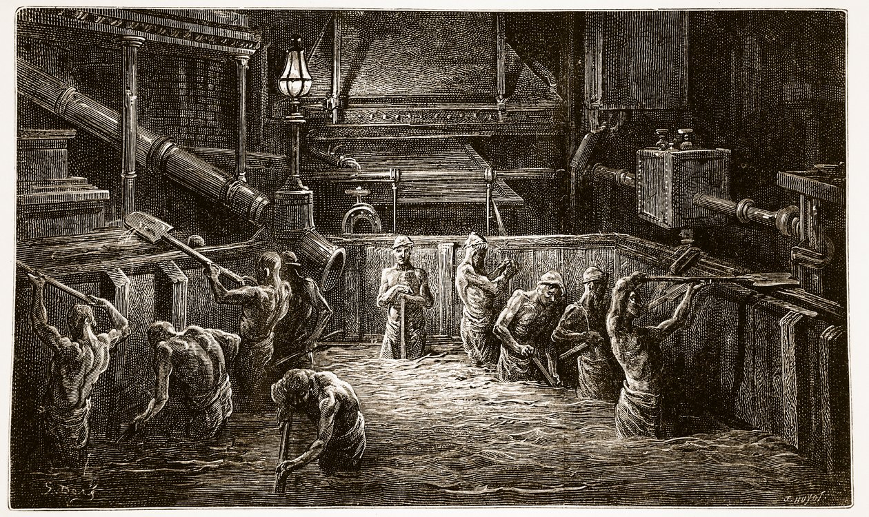 Brewers at Work, William Blanchard Jerrold (1826-84) tarafından yazılan ve J. Huyot tarafından oyulmuş, 
