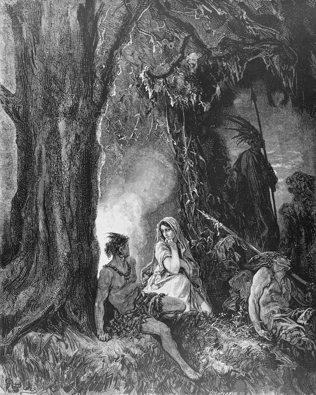 Chactas ve Atala, Francois Rene Vicomte de Chateaubriand (1768-1848) tarafından 