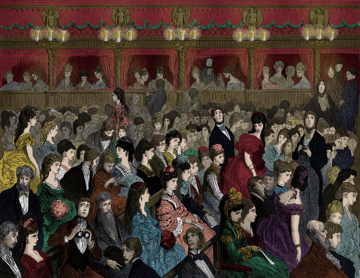 Covent Garden opera house by Gustave Dore