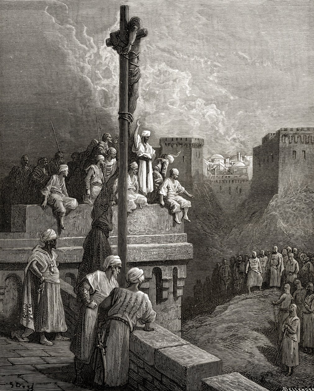 Alman kostümü, Avusturya, Styria by Gustave Dore