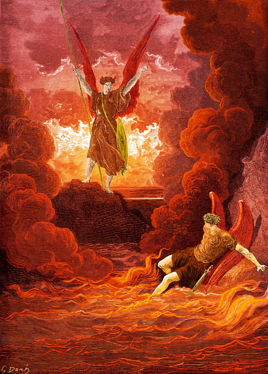 Paradise Lost: Satan and Beelzebub. by Gustave Dore