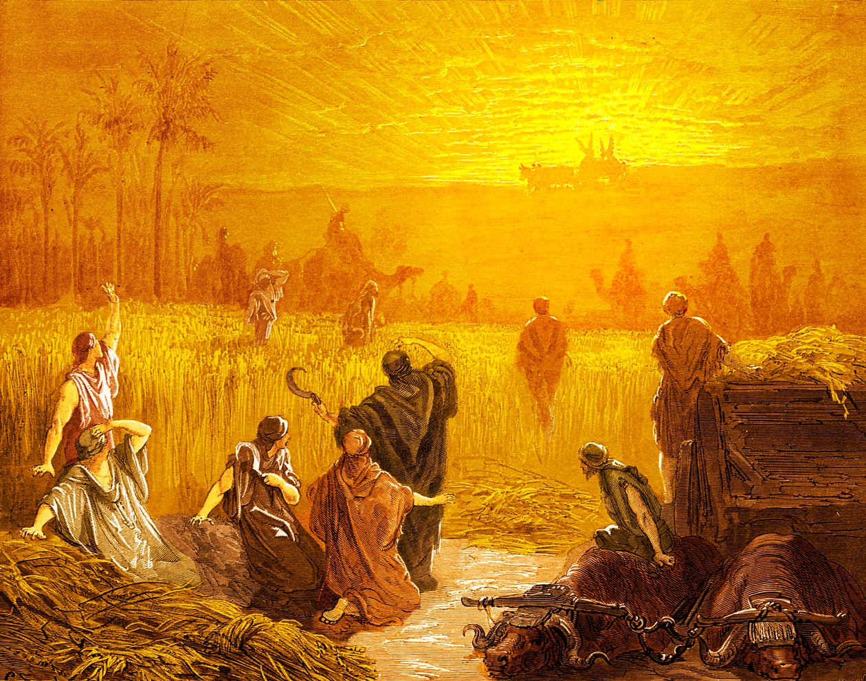Return of the Ark to Beth Shemesh, by Doré - Bible by Gustave Dore