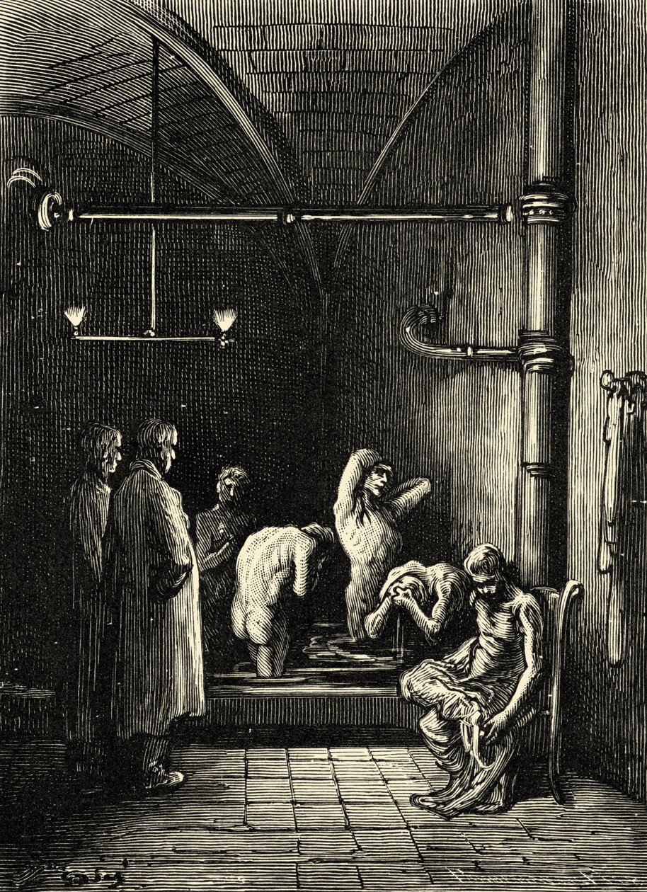 The rag merchants home, Coulston Street, Whitechapel by Gustave Dore
