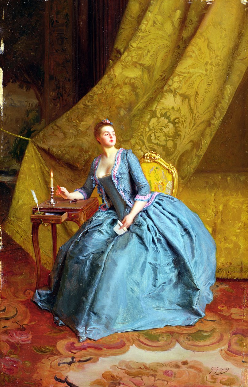 Bayan bir iç by Gustave Jacquet