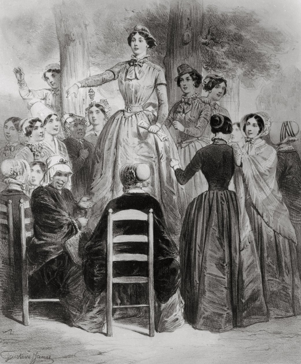 Kadınlar Kulübü, 19. yüzyıl by Gustave Janet