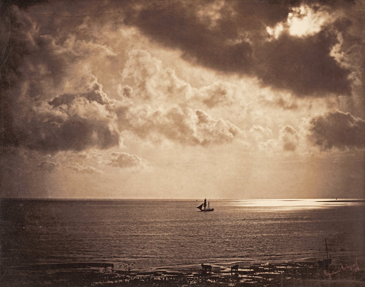 Brig on the Water by Gustave Le Gray