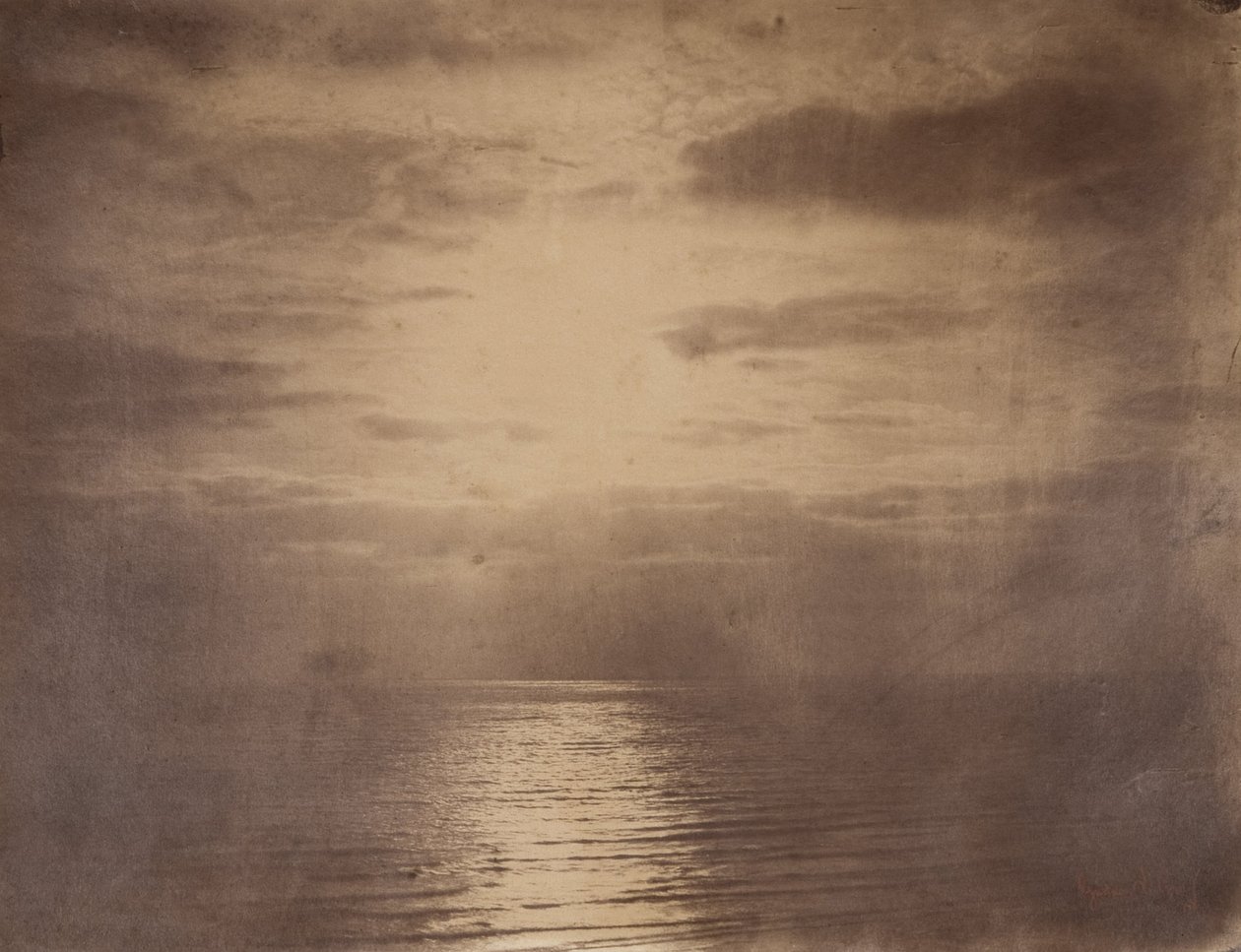Bulutlarda Güneş Etkisi - Okyanus by Gustave Le Gray