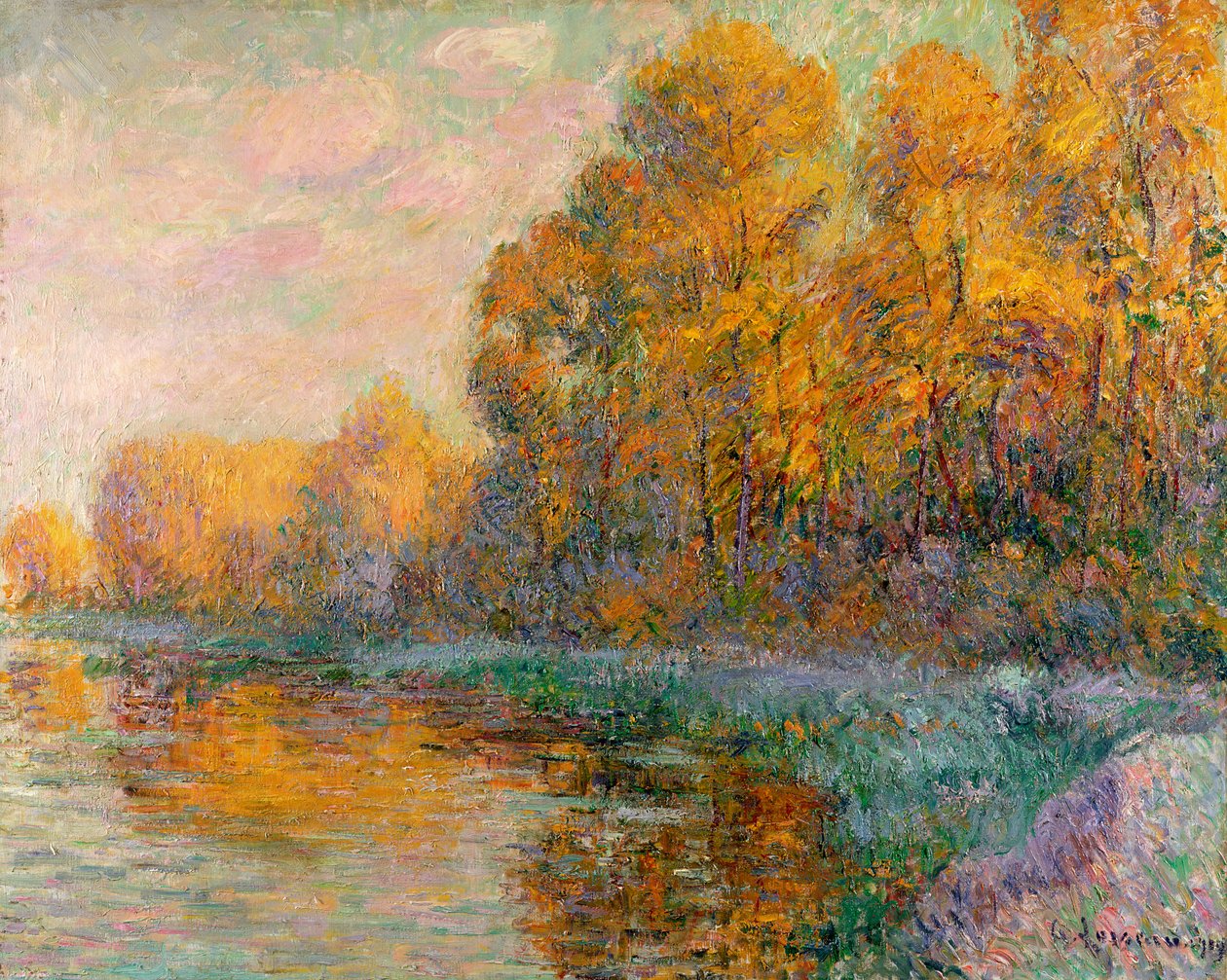 Sonbaharda Bir Nehir, 1909 by Gustave Loiseau