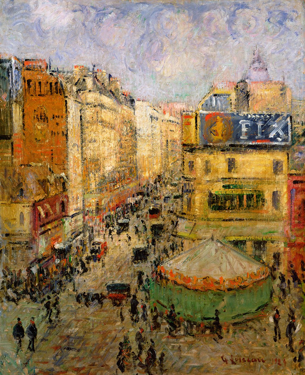 Rue de Clignancourt, 1924 by Gustave Loiseau