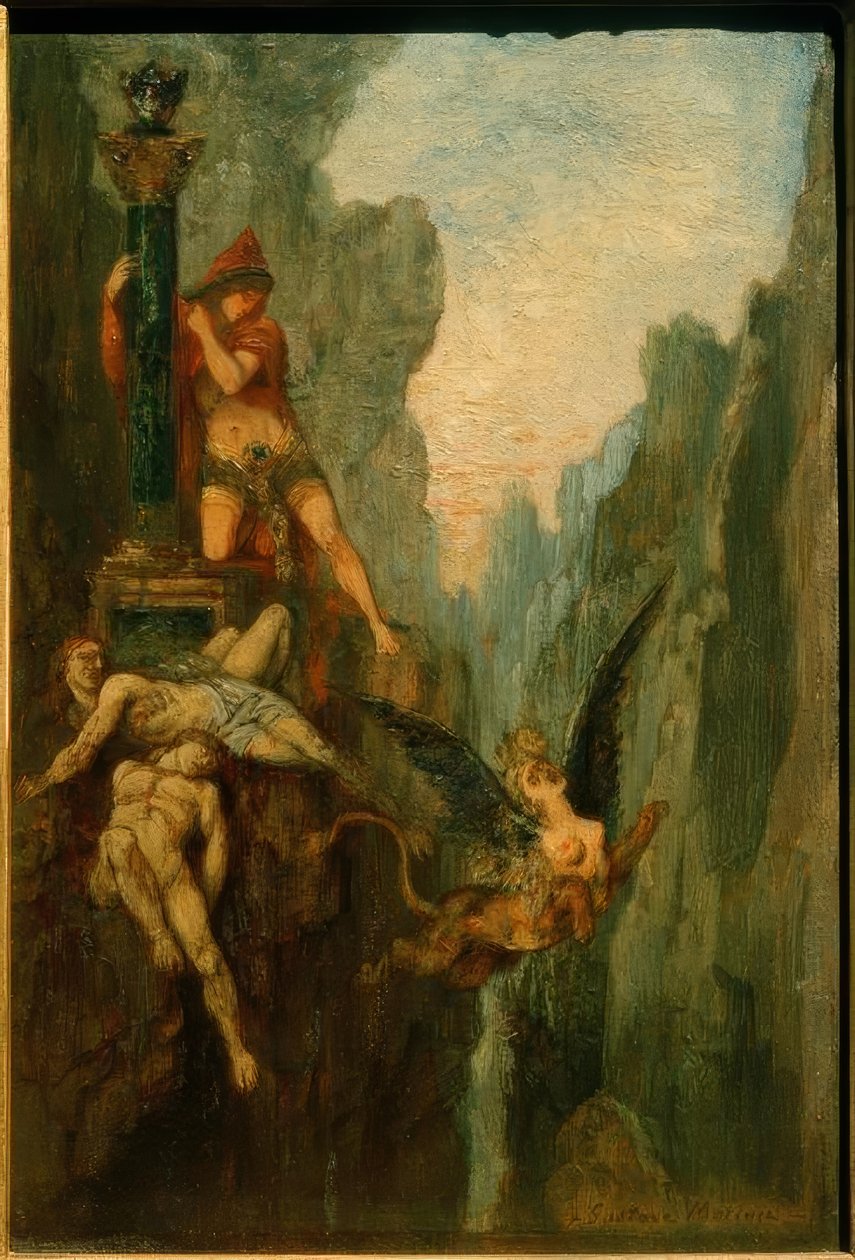 Bilmeceli Sfenks by Gustave Moreau