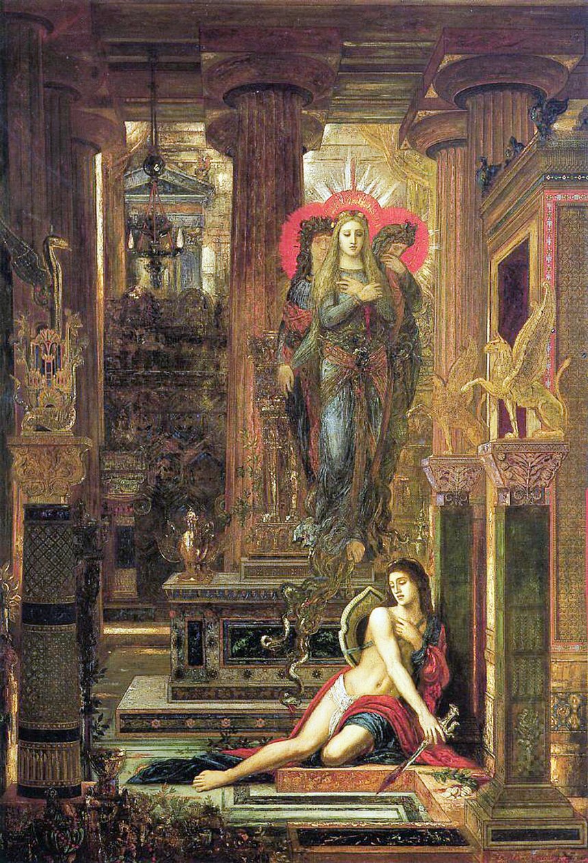 Orestes ve Erinyes, 1891 by Gustave Moreau
