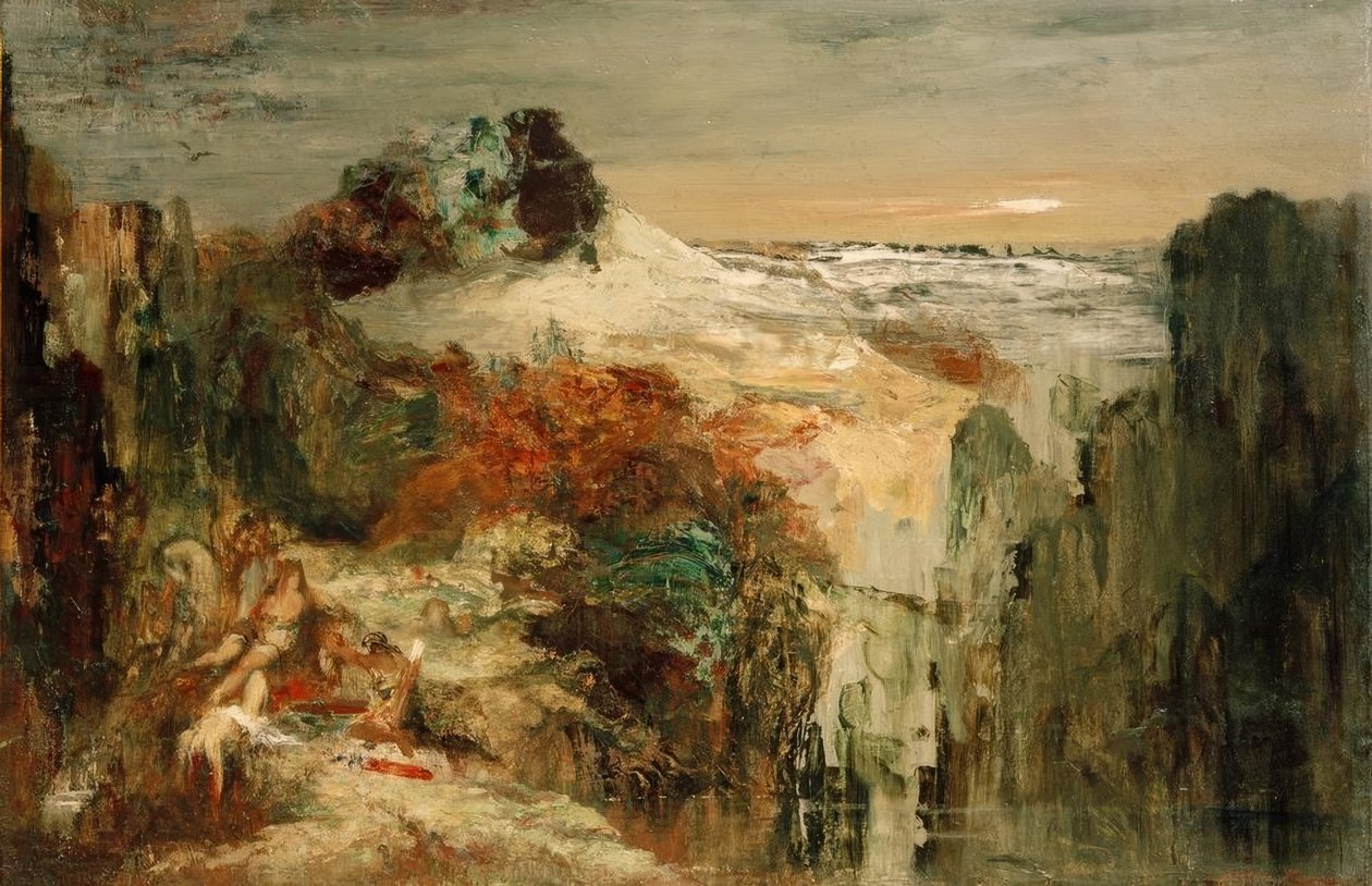 Tomris ve Cyrus by Gustave Moreau