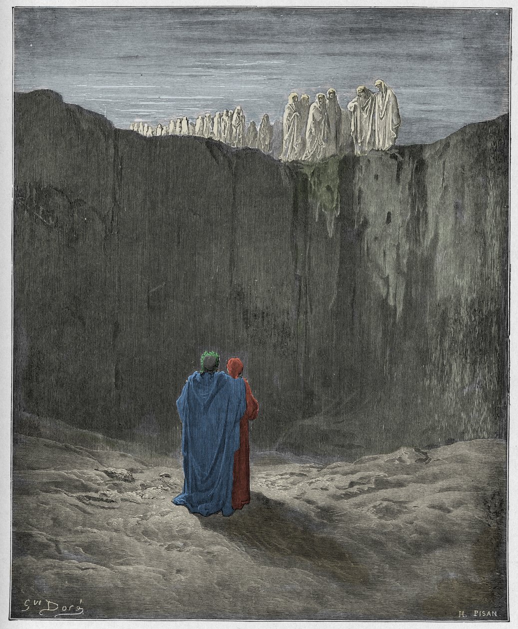 Purgatorio, Canto 2: Göksel pilot tekneyi indiriyor, Dante Alighieri