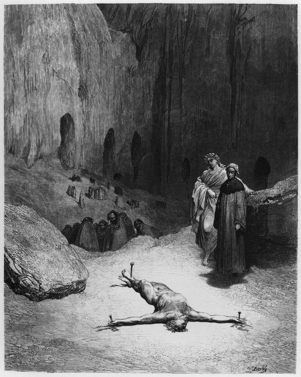 Çarmıha gerilmiş adam, Dante Alighieri (1265-1321) Paris