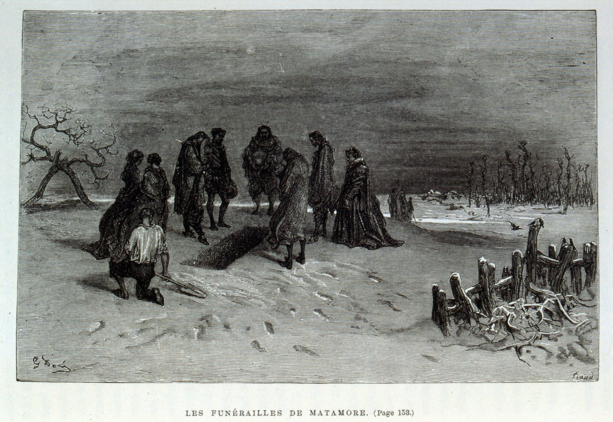 Theophile Gautier tarafından commedia dell'arte'nin bir Karakteri olan 'Kaptan Fracasse'ı tasvir eden çizim. Dore tarafından (gravür) by Gustave (after) Dore