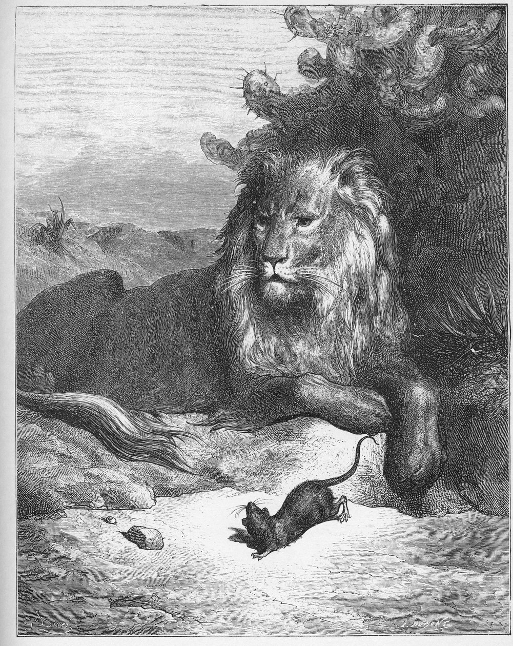 Le lion et le rat - Aslan ve Fare - Jean de La Fontaine